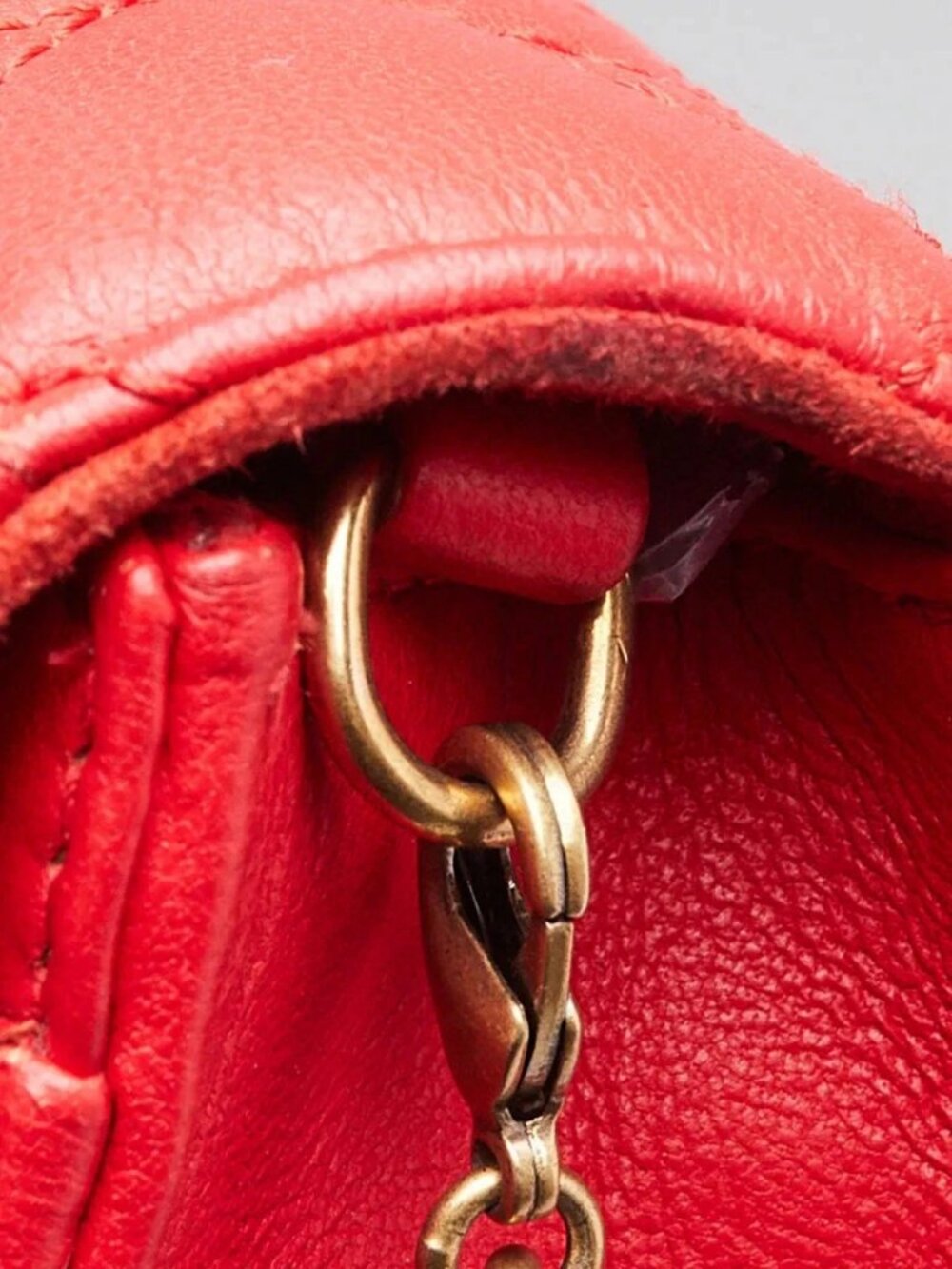 Christian Dior Red Cannage Quilted Leather DiorAddict Wallet on Chain Clutch Bag - Picture 5 of 12